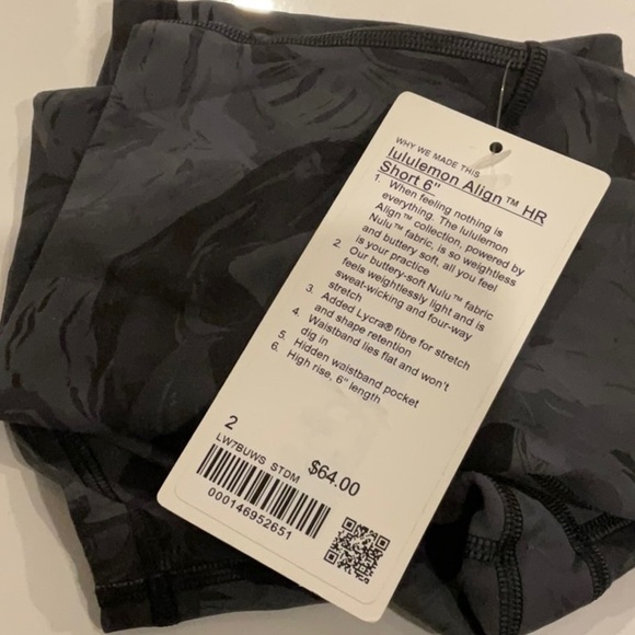 C - Lululemon Align High-Rise Short 6"
Stencil Dreams Black Multi - Picture 5 of 5